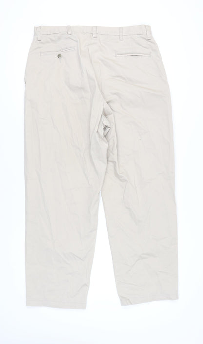 Wrangler Men's Beige Khaki Trousers Size 38