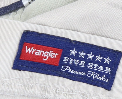 Wrangler Men's Beige Khaki Trousers Size 38