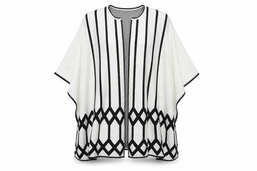 Womens UK Size M/L VERO MODA Multicoloured Cape Jumper