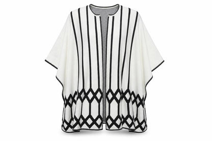 Womens UK Size M/L VERO MODA Multicoloured Cape Jumper
