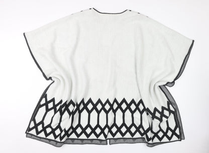 Womens UK Size M/L VERO MODA Multicoloured Cape Jumper