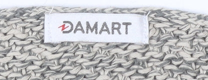 Damart Women's Beige 3/4 Sleeve Cotton Pullover Jumper S