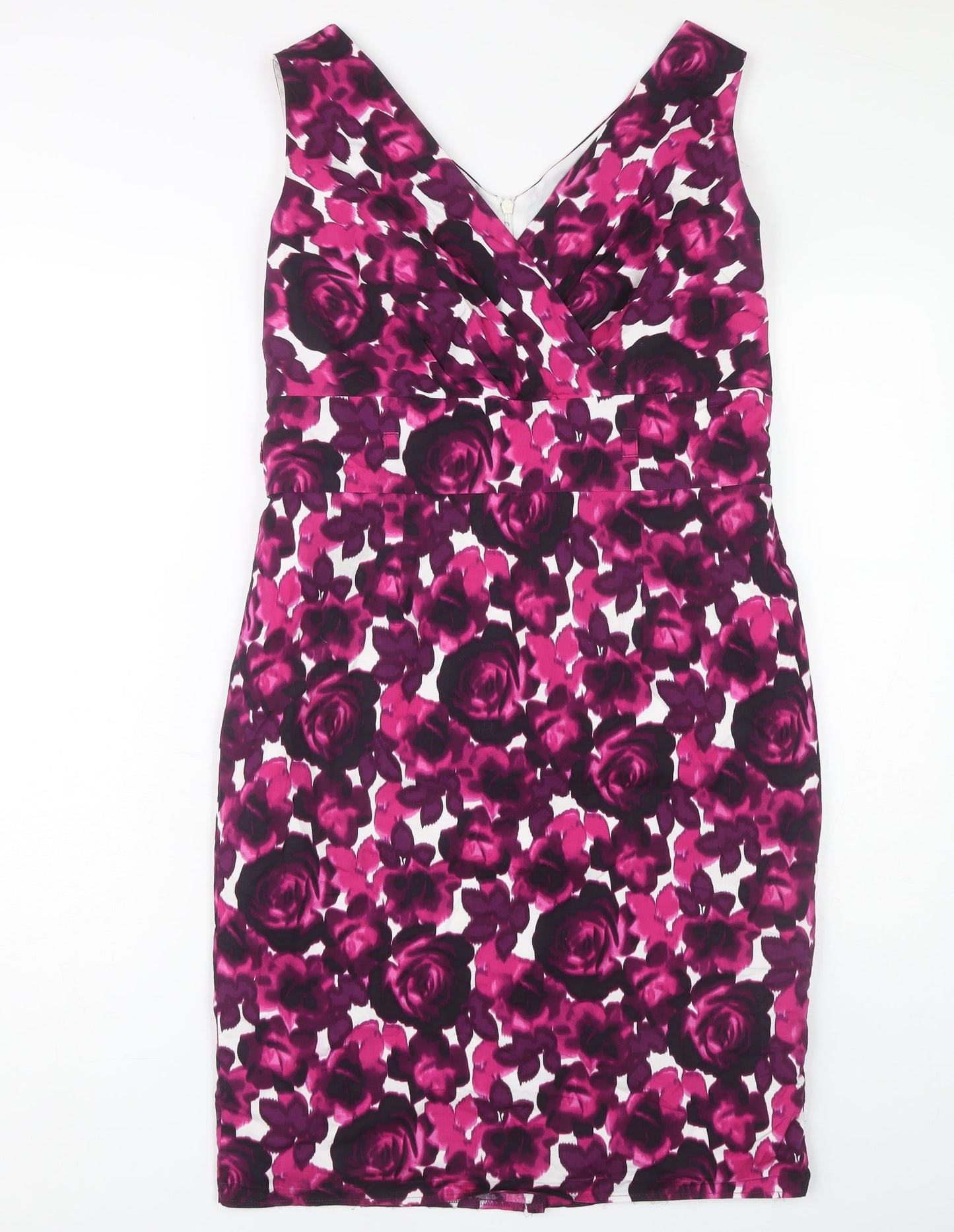 Debenhams Women's Multicoloured Sheath Dress Sz 16