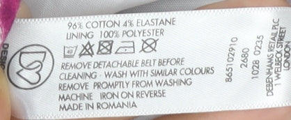 Debenhams Women's Multicoloured Sheath Dress Sz 16