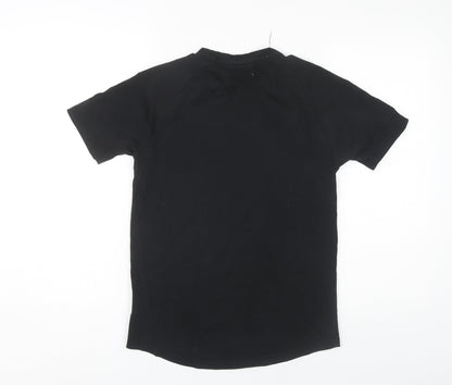 Rascal Boys Black Crew Neck T-Shirt 13-14 Years
