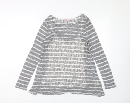 Womens UK Size 12 Phase Eight Grey Camisole Blouse