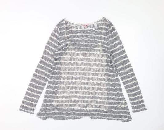 Womens UK Size 12 Phase Eight Grey Camisole Blouse