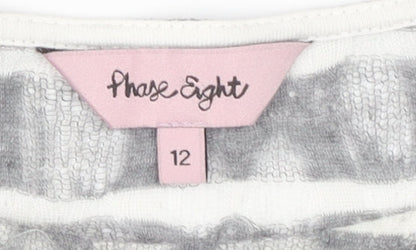 Womens UK Size 12 Phase Eight Grey Camisole Blouse
