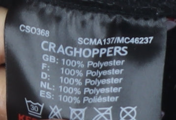 Mens UK Size M Craghoppers Black Full Zip Sweatshirt