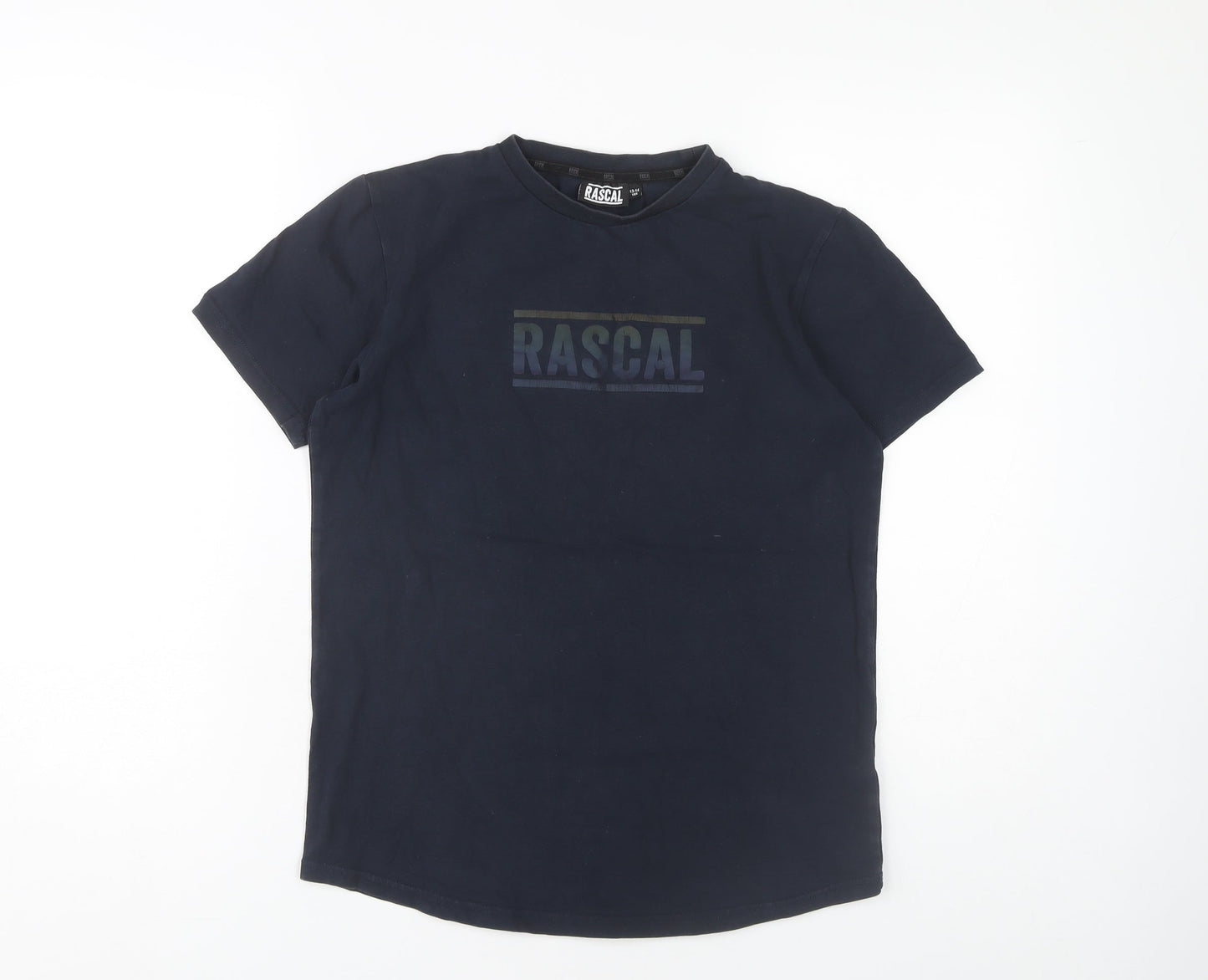 Rascal Boys Blue T-Shirt 13-14 Years Short Sleeve Basic