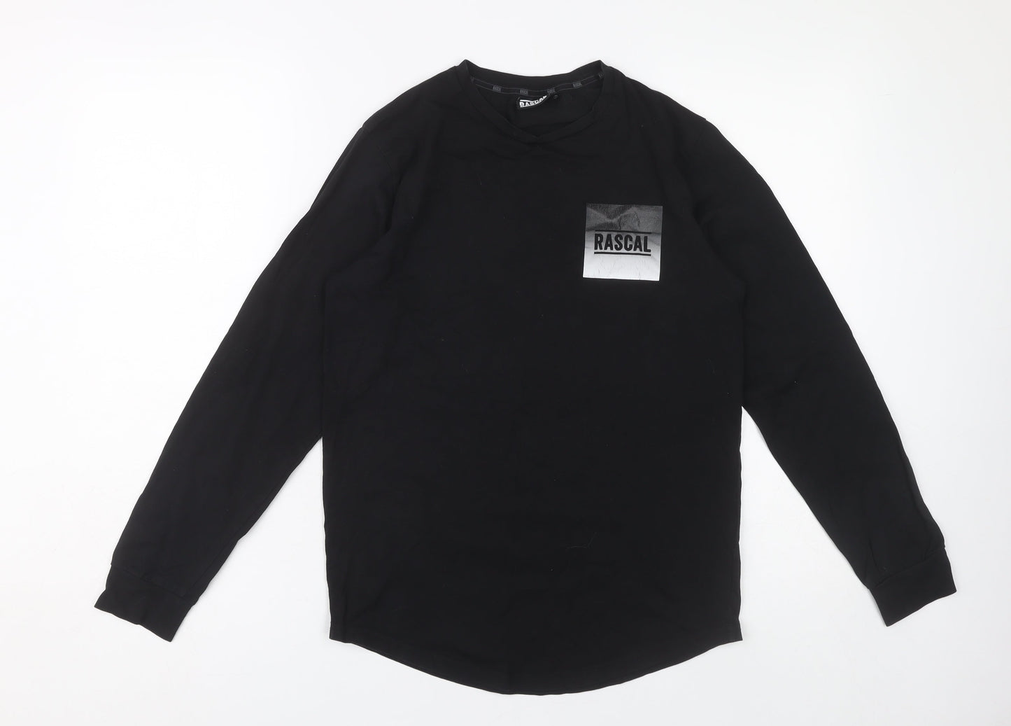 Rascal Boys Black Long Sleeve Graphic T-Shirt 13-14 Years