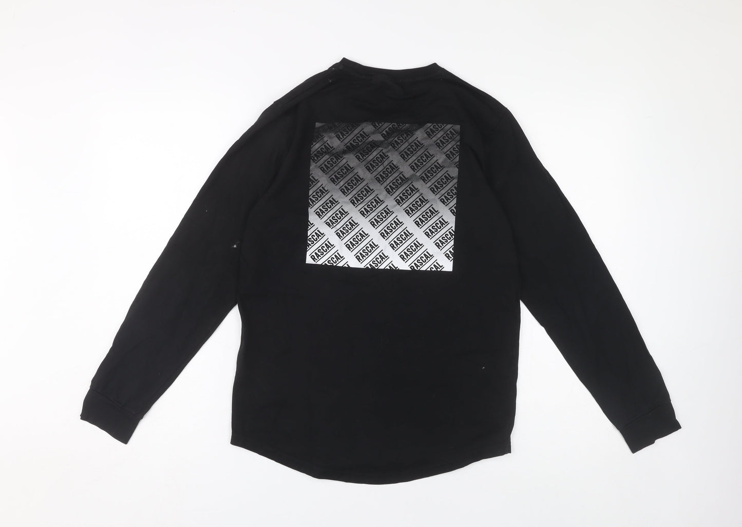 Rascal Boys Black Long Sleeve Graphic T-Shirt 13-14 Years