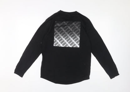 Rascal Boys Black Long Sleeve Graphic T-Shirt 13-14 Years