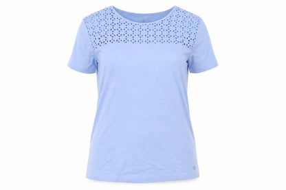 Womens UK Size 16 Maine Blue  T-Shirt