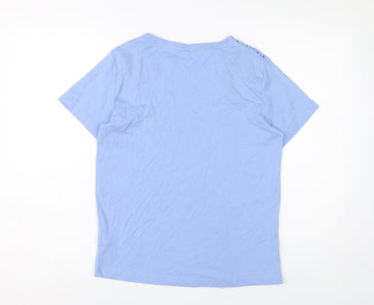 Womens UK Size 16 Maine Blue  T-Shirt