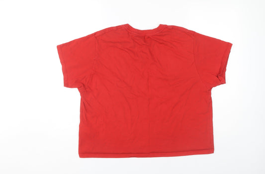 Unisex Adults UK Size L Levi's Red Basic T-Shirt