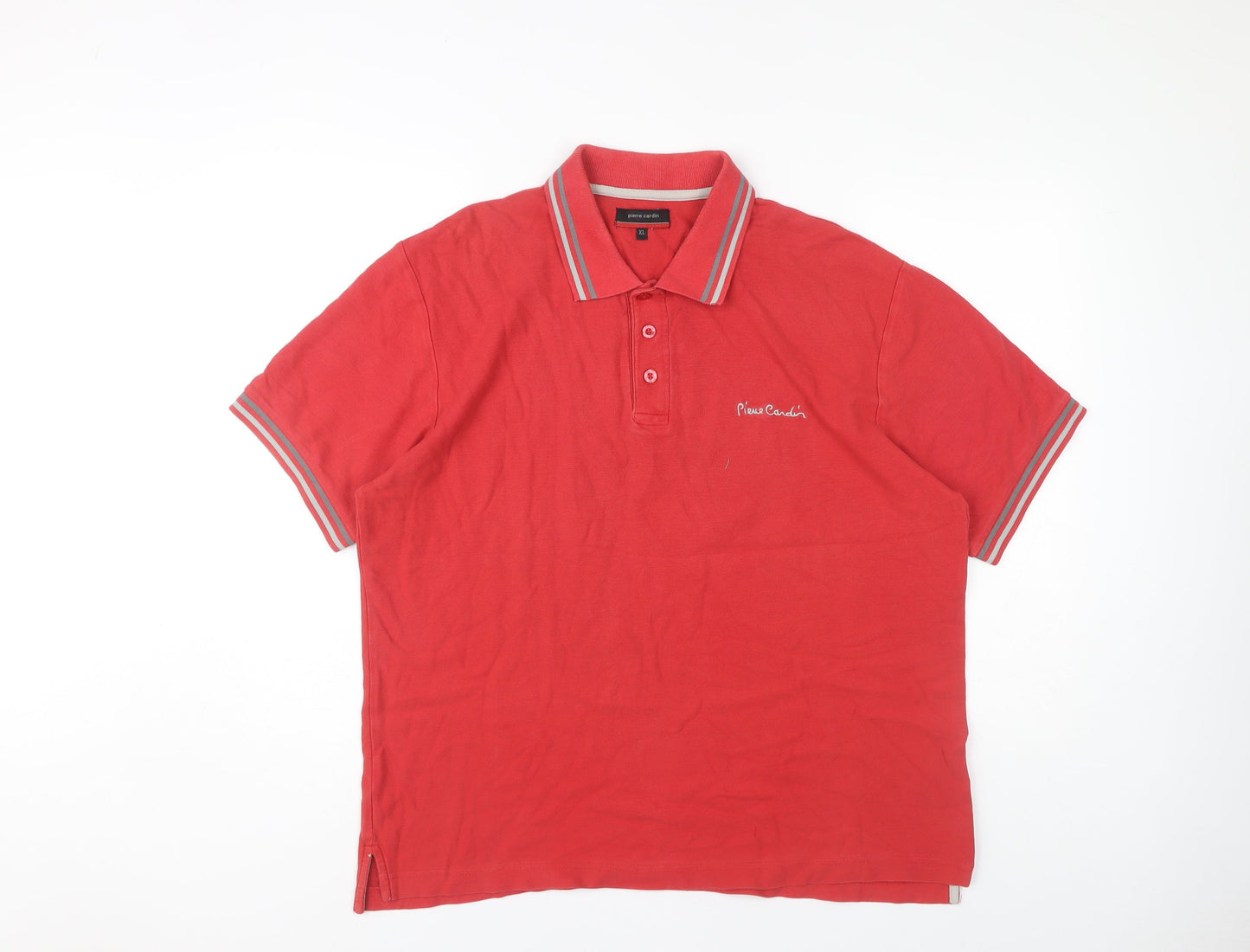 Pierre Cardin Men's Red Polo Shirt XL