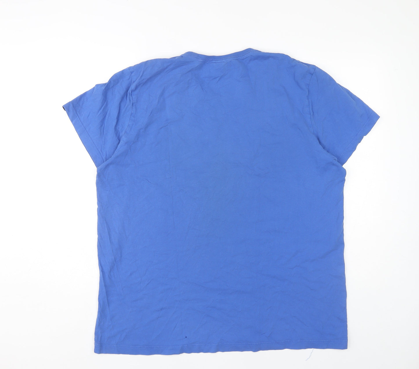 Adidas Men's Blue XL Logo T-Shirt