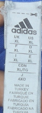 Adidas Men's Blue XL Logo T-Shirt