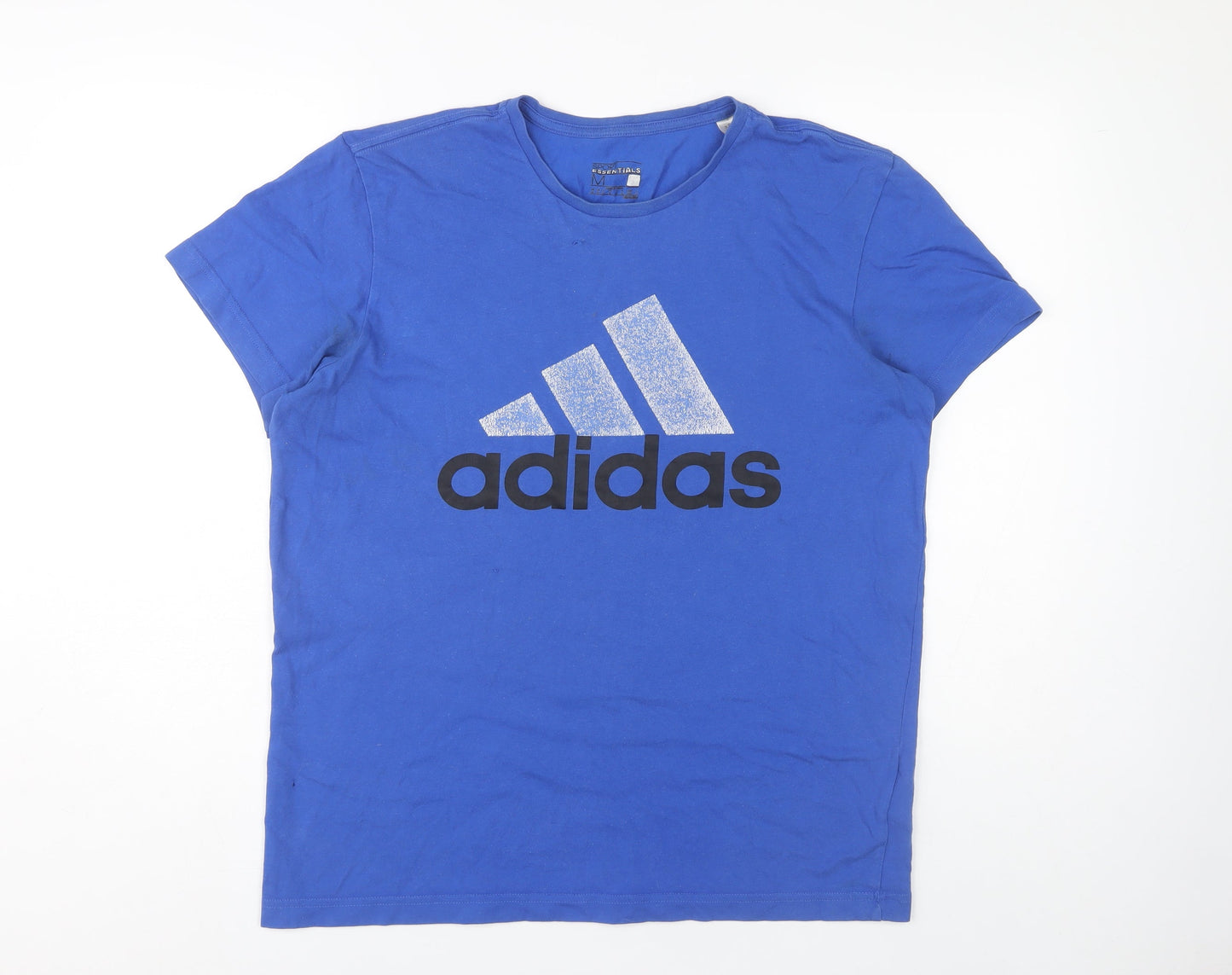 Adidas Men's Blue Graphic Print T-Shirt Size M