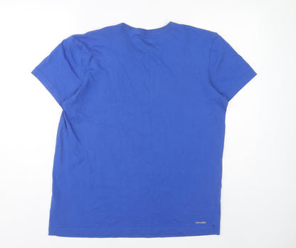 Adidas Men's Blue Medium Sports T-Shirt Crew Neck