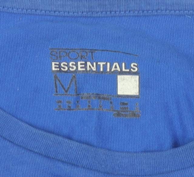 Adidas Men's Blue Medium Sports T-Shirt Crew Neck