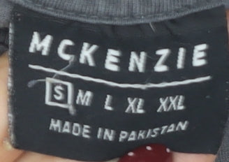 McKenzie Men's Grey Crew Neck T-Shirt, Size S