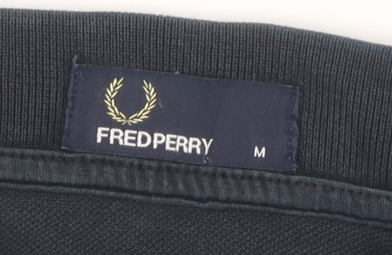 Fred Perry Men's Black Polo Shirt M Short Sleeve