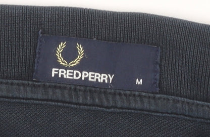 Fred Perry Men's Black Polo Shirt M Short Sleeve