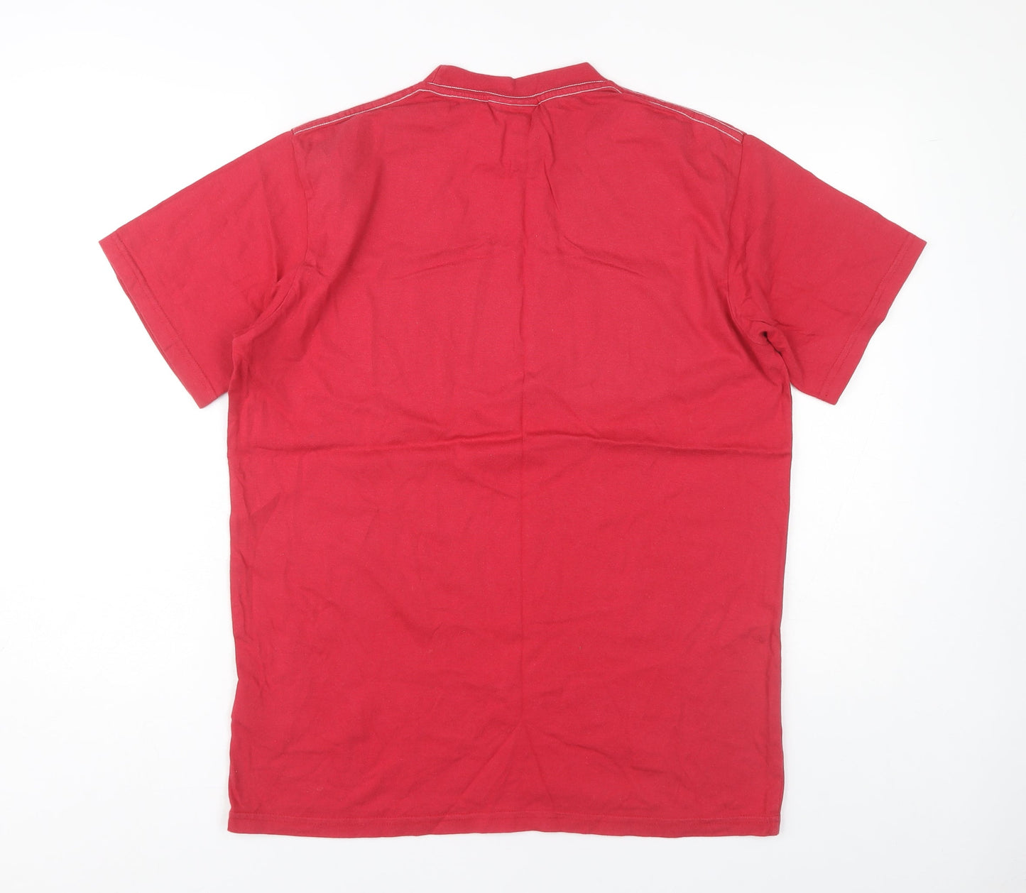 Weird Fish Men's Red Graphic Print T-Shirt S