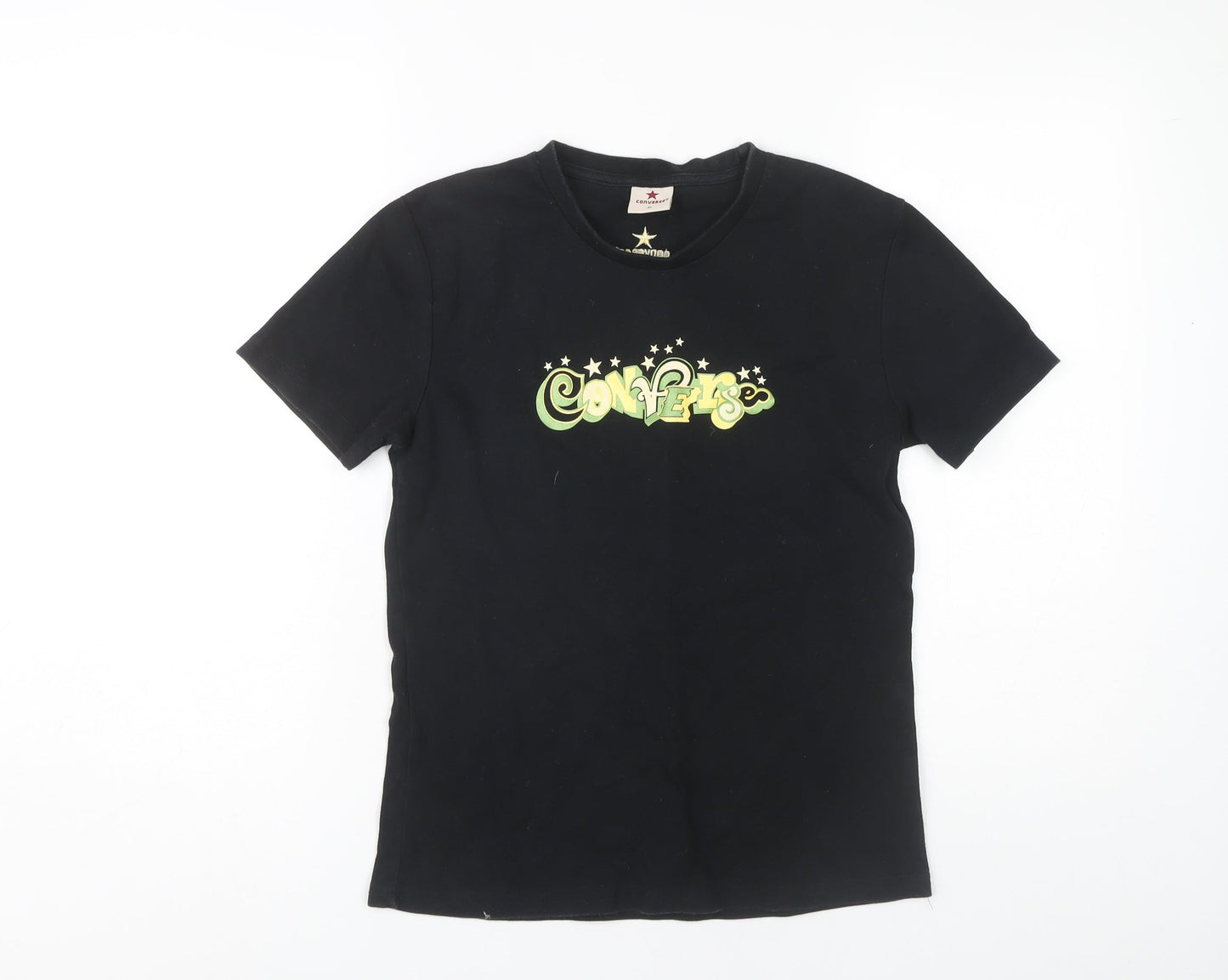 Unisex Adults UK Size XL Converse Black Basic T-Shirt