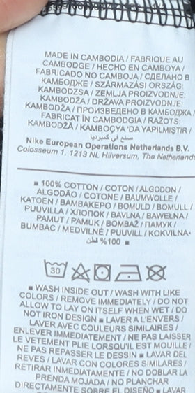 Nike Men's Black Crew Neck XS Logo T-Shirt