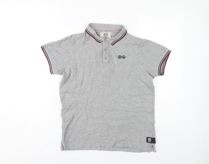 Crosshatch Men's Grey Polo Shirt, Size S, Casual Wear