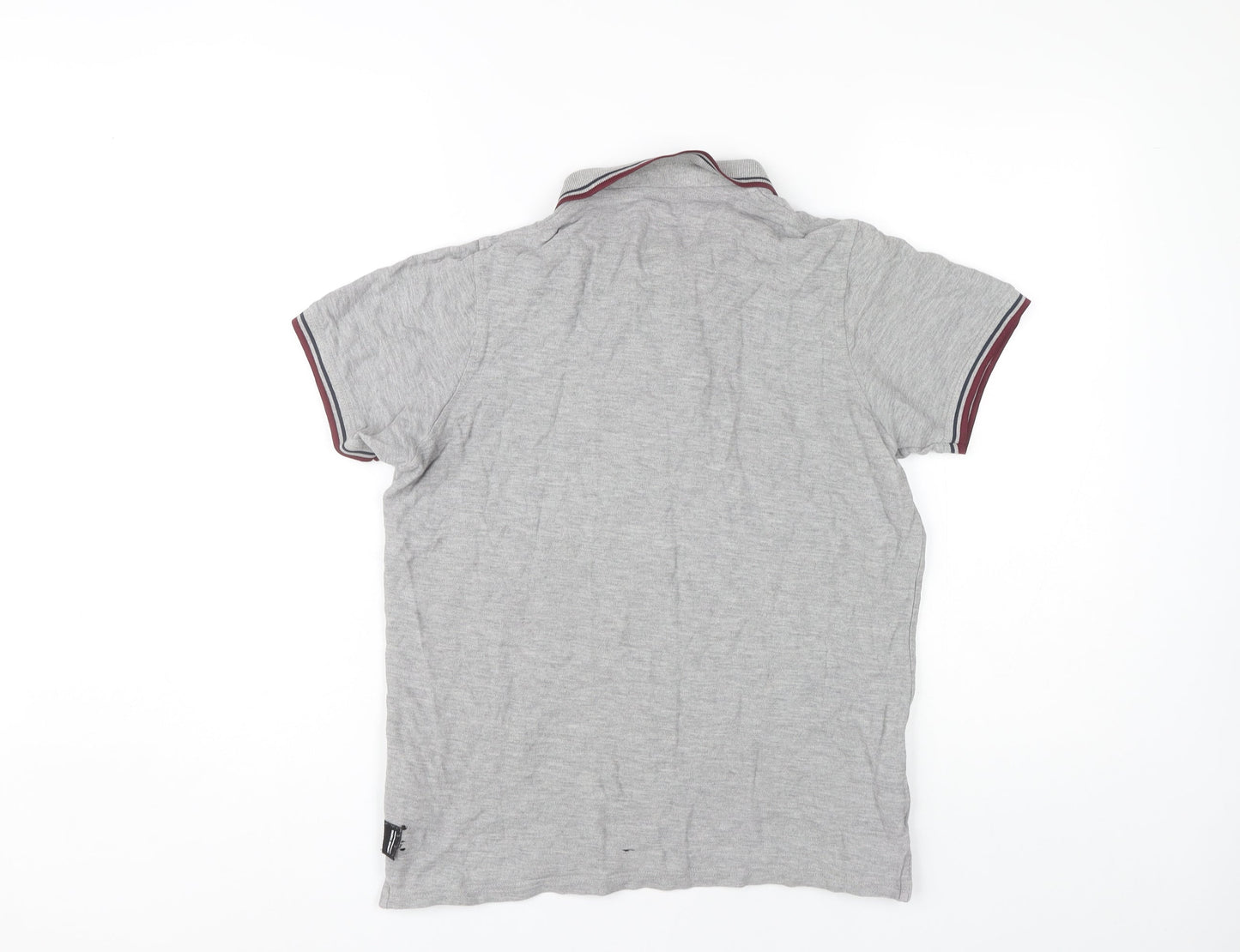 Crosshatch Men's Grey Polo Shirt, Size S, Casual Wear