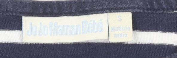 Womens UK Size S JoJo Maman Bébé Blue Basic T-Shirt