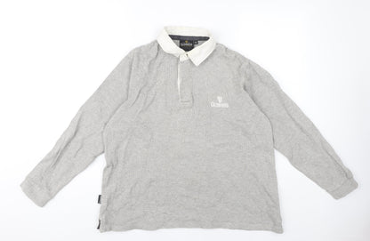 Guinness Men's Grey Long Sleeve Polo M