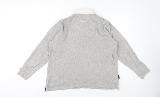 Guinness Men's Grey Long Sleeve Polo M