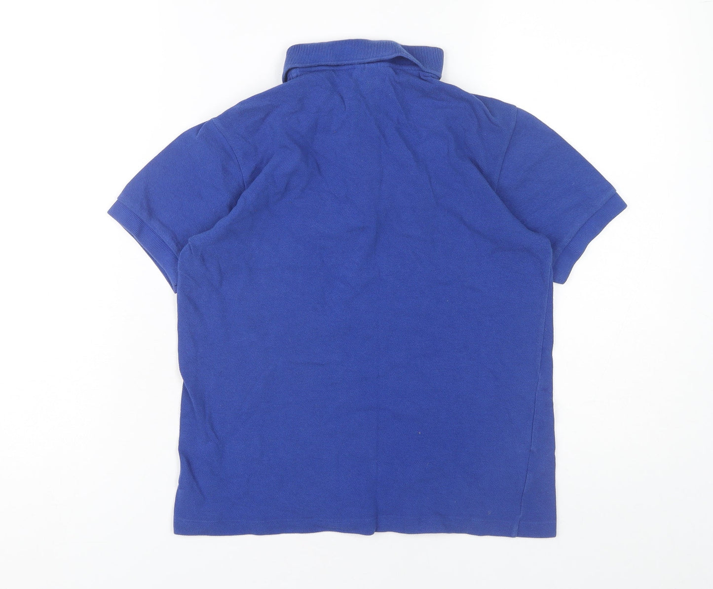 Lacoste Boys Blue Polo Shirt, Size 14 Years, Cotton, Casual