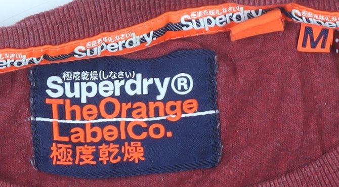 Superdry Men's Red Medium Crew Neck T-Shirt