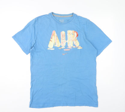 Nike Men's Blue Graphic Print T-Shirt L