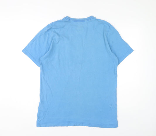 Nike Men's Blue Graphic Print T-Shirt L