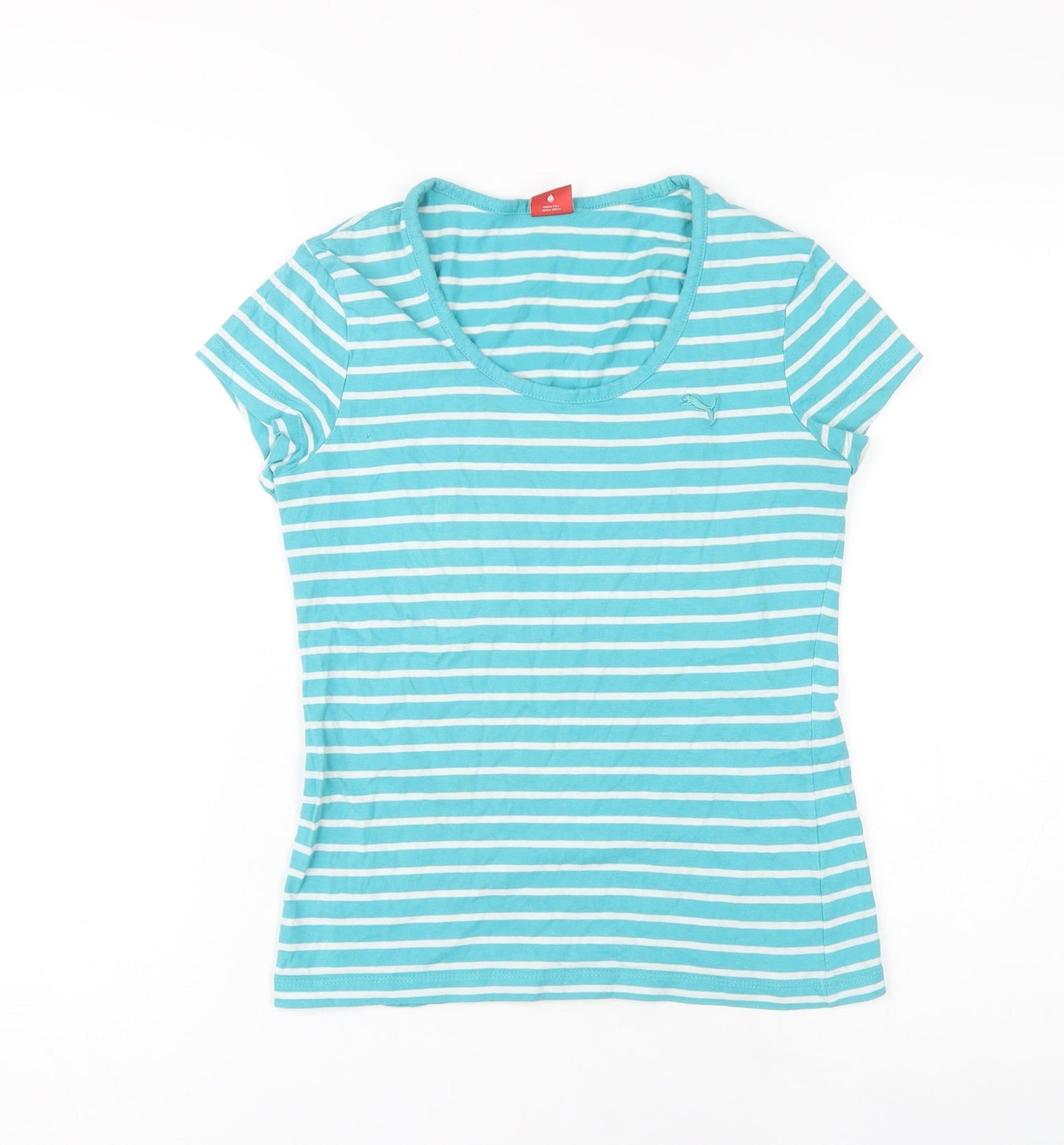 Womens UK Size 8 PUMA Blue Basic T-Shirt