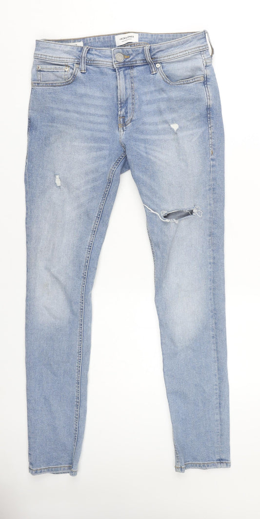 Jack & Jones Men's Blue Skinny Jeans Size 30