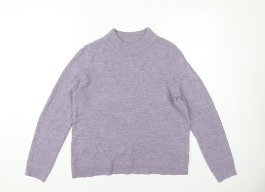 Womens UK Size 14 Maine New England Purple Pullover Jumper