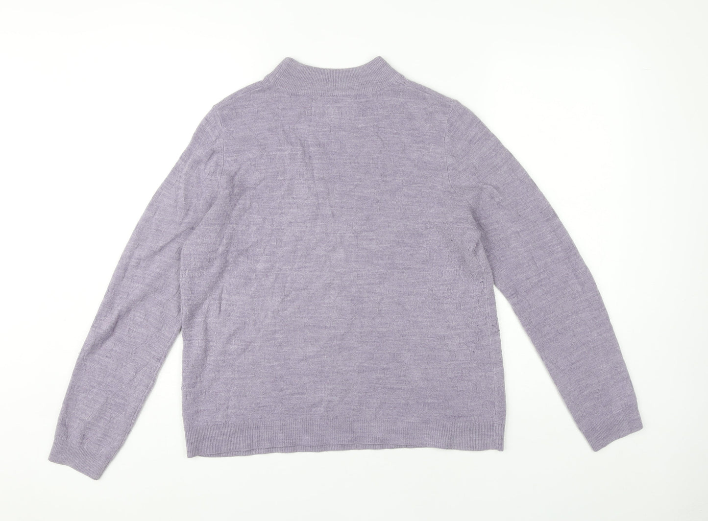 Womens UK Size 14 Maine New England Purple Pullover Jumper