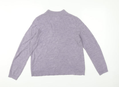 Womens UK Size 14 Maine New England Purple Pullover Jumper