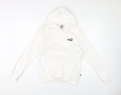 Puma Women's White S Pullover Hoodie - Casual, Gym