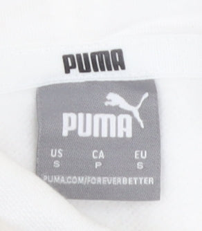 Puma Women's White S Pullover Hoodie - Casual, Gym