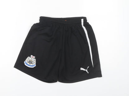 Puma Boys Black Athletic Shorts Size 14 Years