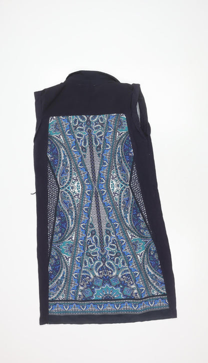 Oasis Blue Sleeveless Dress in M